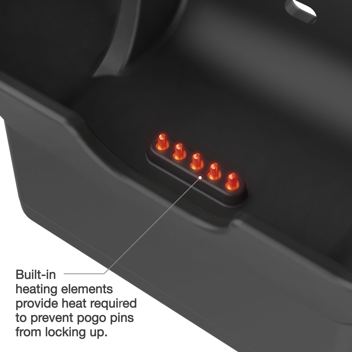 RAM Mounts powered dock with heated pins for Honeywell CT40, CT45 and CT47 – additional view