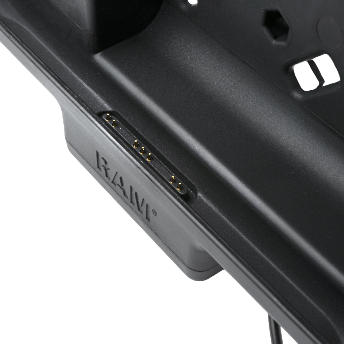 RAM Mounts Locking USB-C Powered Dock with NFC Extender for Samsung Tab Active5 and 3 – another angle