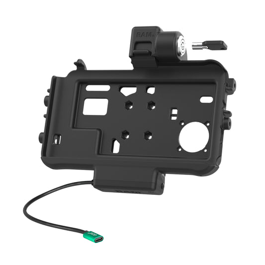 RAM Mounts Locking Thin-Dock Powered Dock for Samsung Tab Active5 and 3 – alternative view