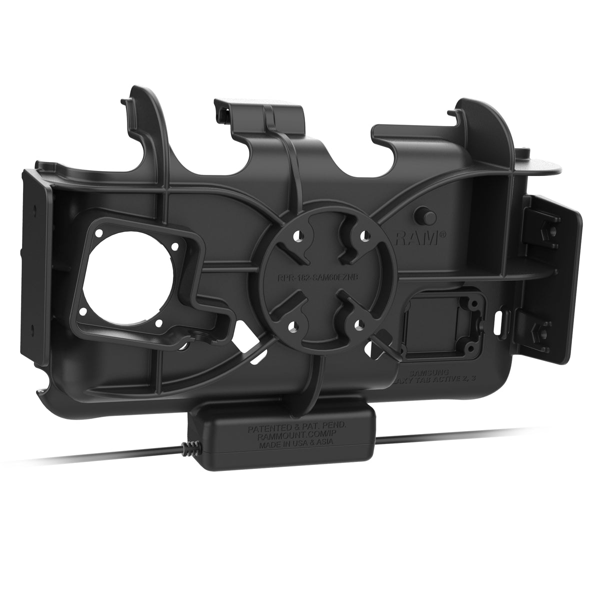 RAM Mounts EZ-Roll'r USB-C Modular Dock + USB-C & USB-A Data for Samsung Tab Active5 and 3 – detail view