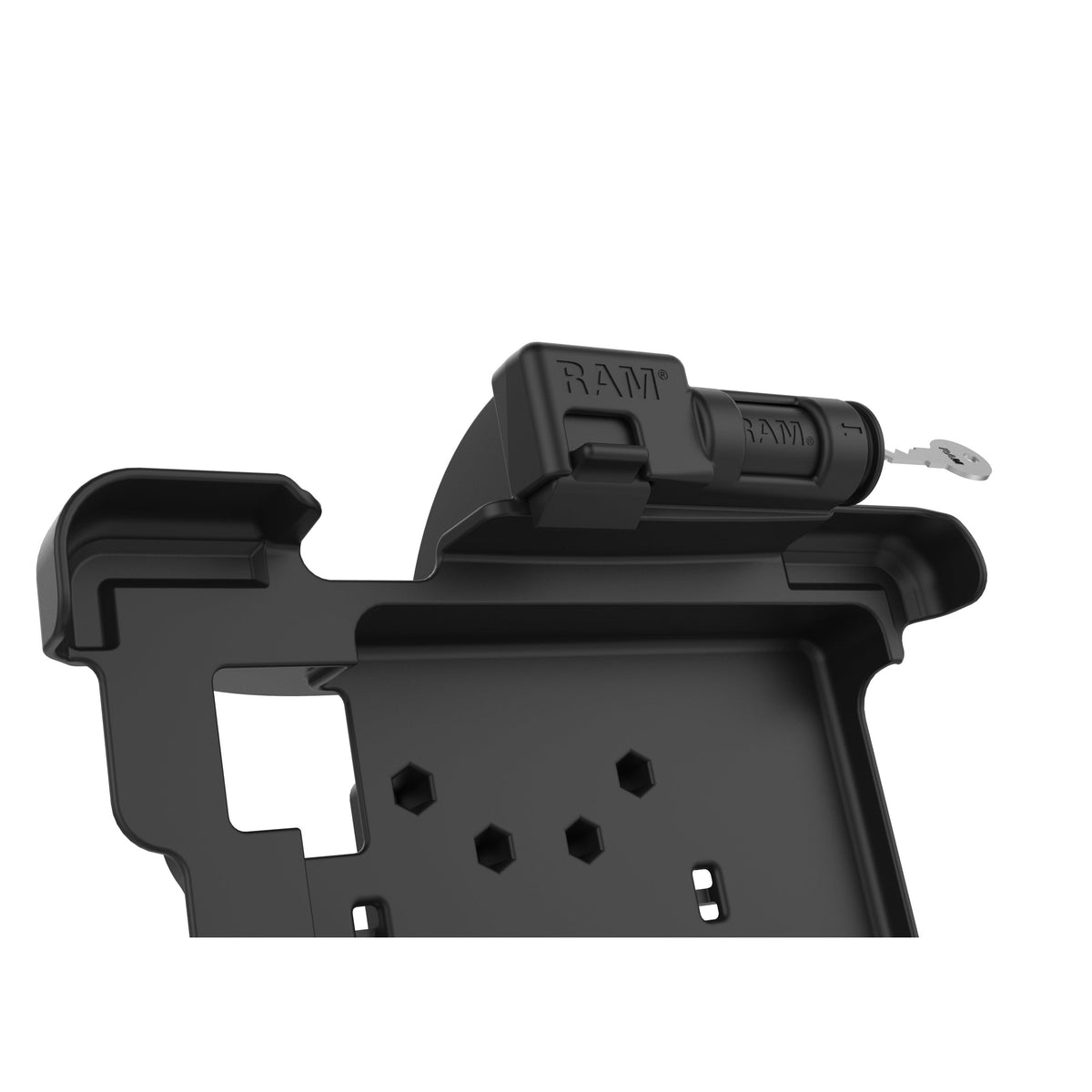 RAM Mounts key-locking GDS power dock with dual USB-A for Zebra XSLATE L10 rugged tablet – view 3
