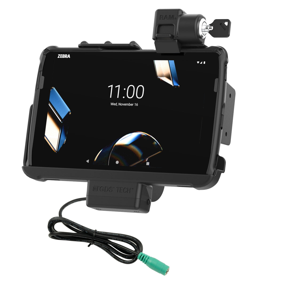 RAM Mounts locking Tough-Dock for Zebra ET40, ET45 and ET401 10-inch tablets with Rugged Frame – product photo