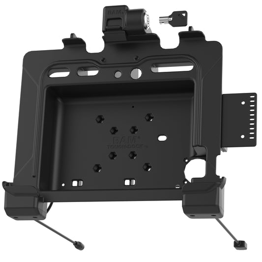RAM Mounts Key-Locking Power + Data Dock with USB-A for Zebra ET80 and ET85 – alternative view