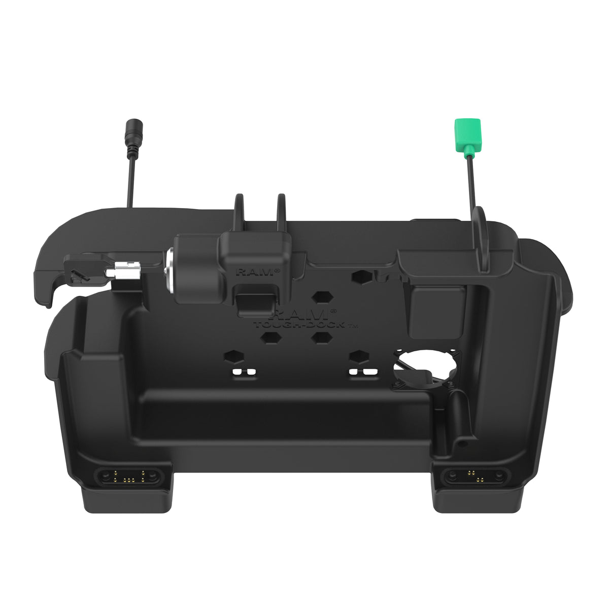 RAM Mounts Key-Locking Power + Data Dock with USB-A for Zebra ET60 and ET65 – further product photo