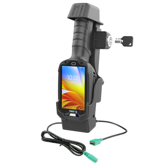 RAM Mounts key-locking Form-Fit powered dock with USB-A for Zebra TC8300 – product photo