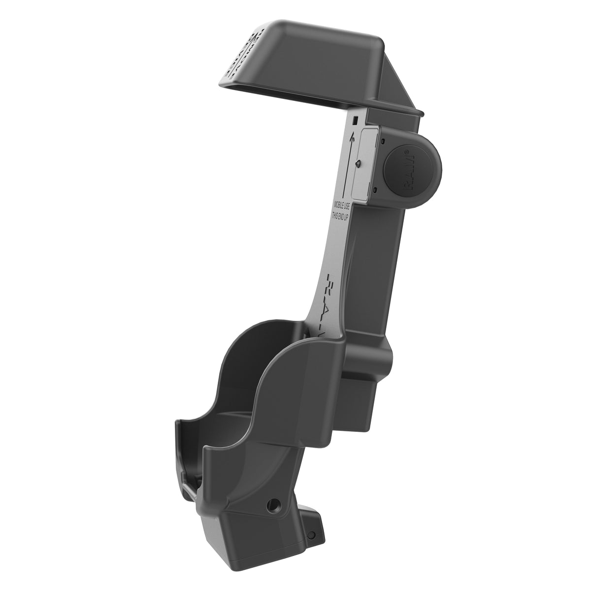 RAM Mounts Form-Fit powered dock with USB-A for Zebra TC8300 – another angle