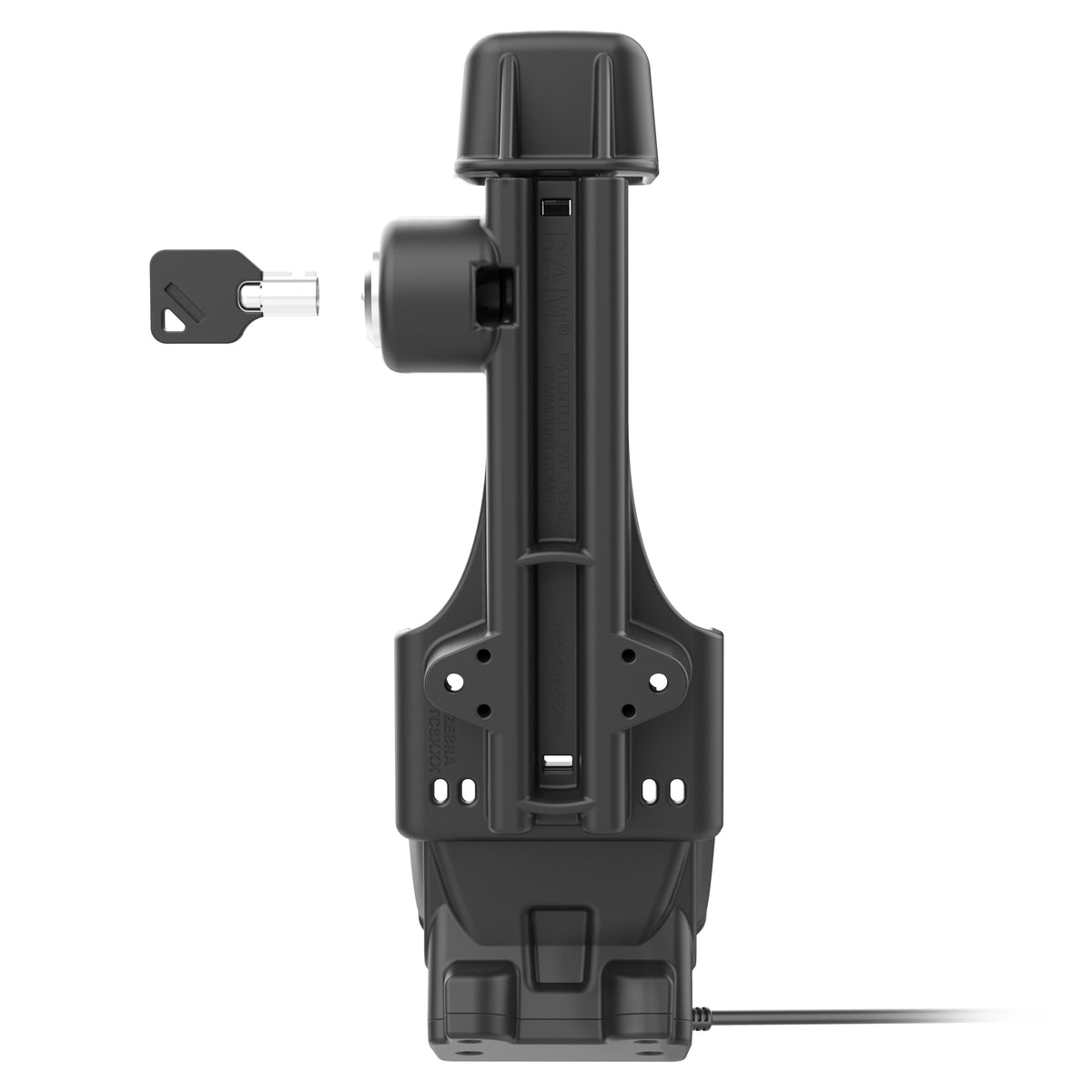 RAM Mounts key-locking Form-Fit powered dock with heated pins for Zebra TC8300 – additional view