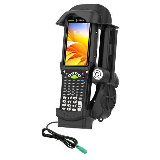 RAM Mounts key-locking powered dock for Zebra MC9400 and MC9300 – product photo