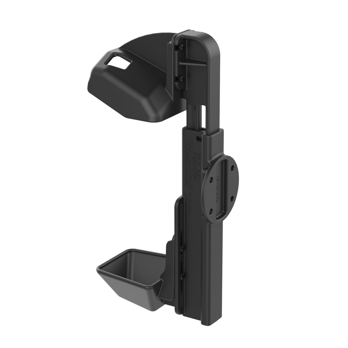 RAM Mounts Quick-Draw Form-Fit holder for Zebra TC8000 and TC8300 – another angle