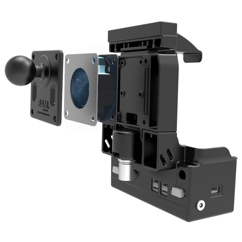RAM Mounts Shock Buster VESA 75 shock isolator adapter – alternative view