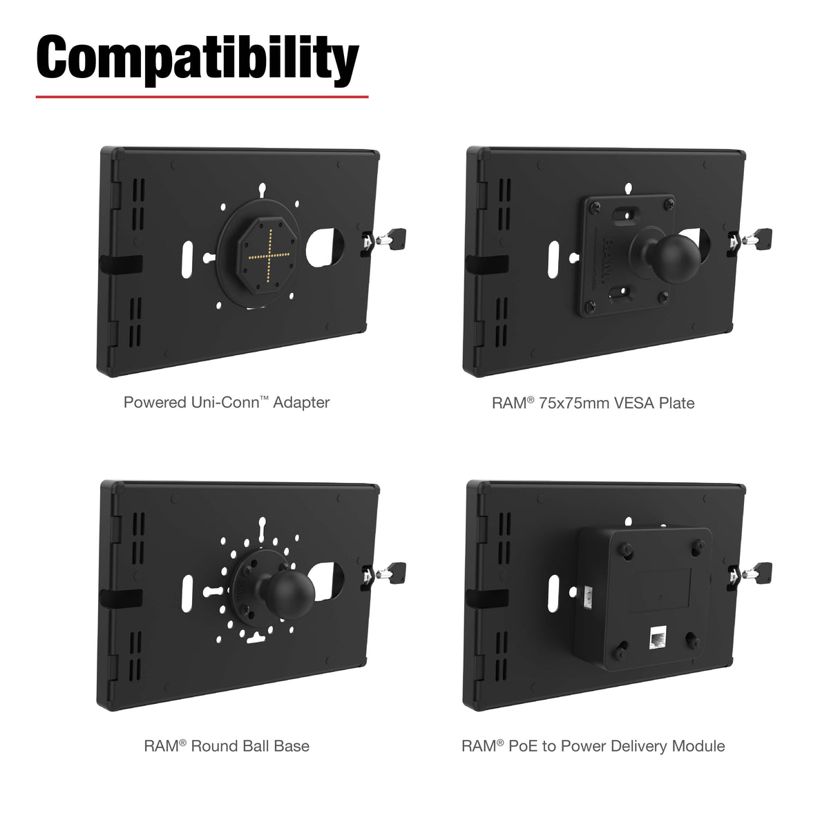 RAM Mounts key-locking steel Safe-Case for Samsung Galaxy Tab Active5 and 3 – additional product photo