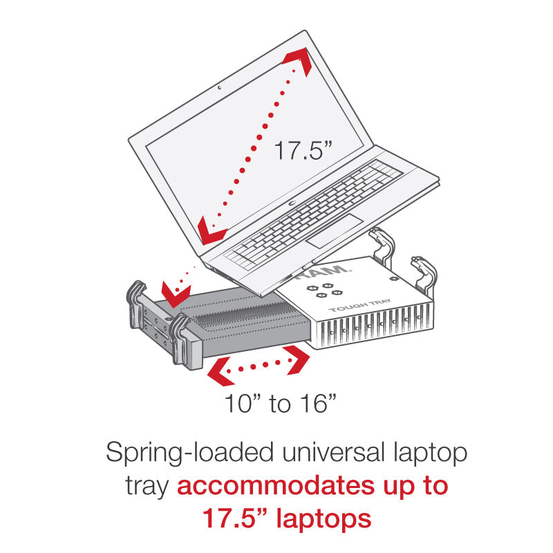 RAM Mounts universal laptop mount RAM-VB-196-SW1 – detail