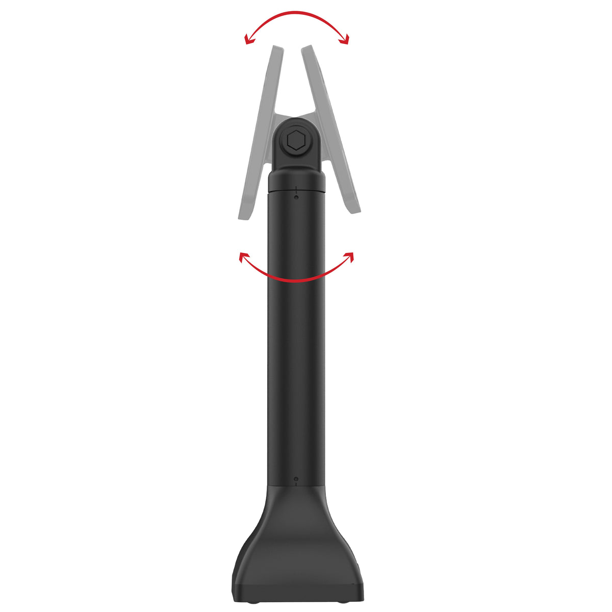 RAM Mounts 14-inch pedestal mount with 75 × 75 mm and 100 × 100 mm VESA patterns – detail photo
