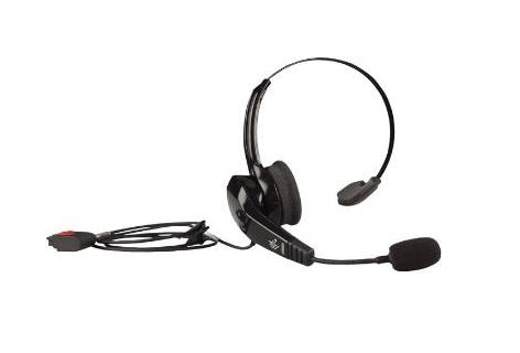 Zebra HS2100 headset, wired, over-the-head, snap-on mic – HS2100-OTH-SB