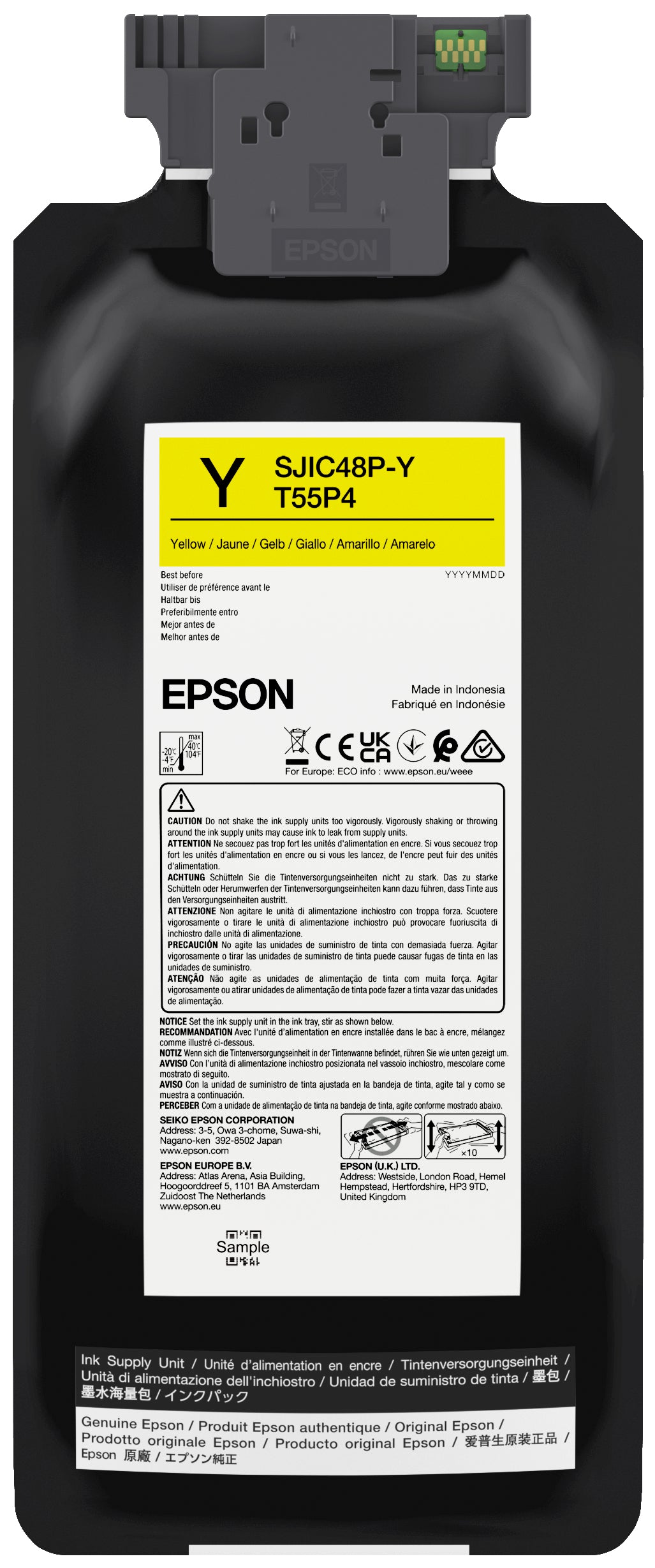 Epson SJIC48P-Y yellow ink cartridge C13T55P440 for ColorWorks C8000