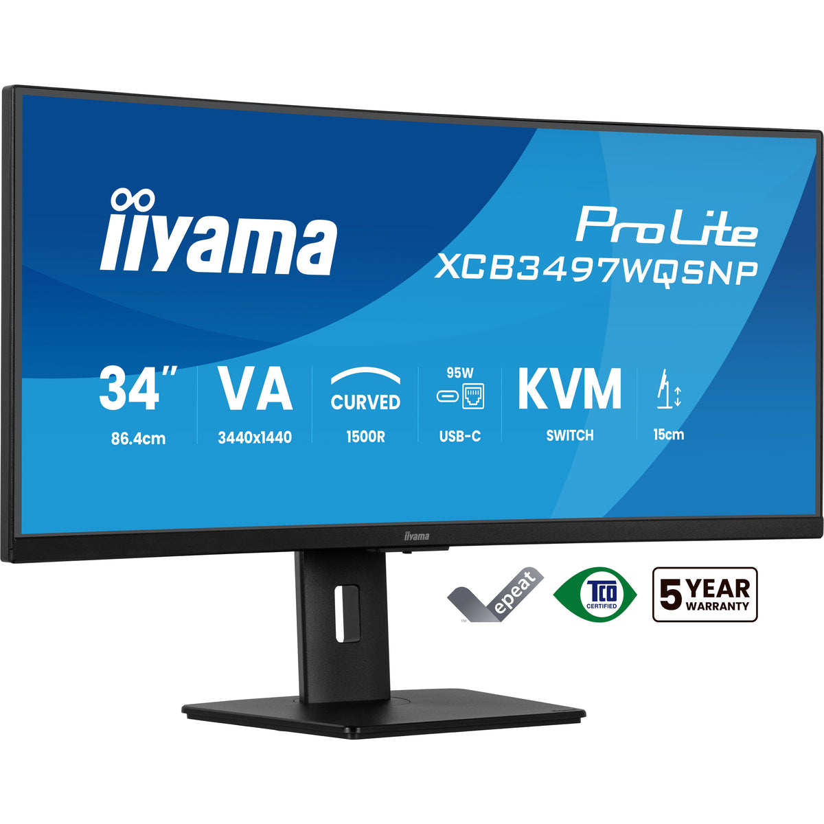 iiyama ProLite XCB3497WQSNP-B1 34-inch curved monitor