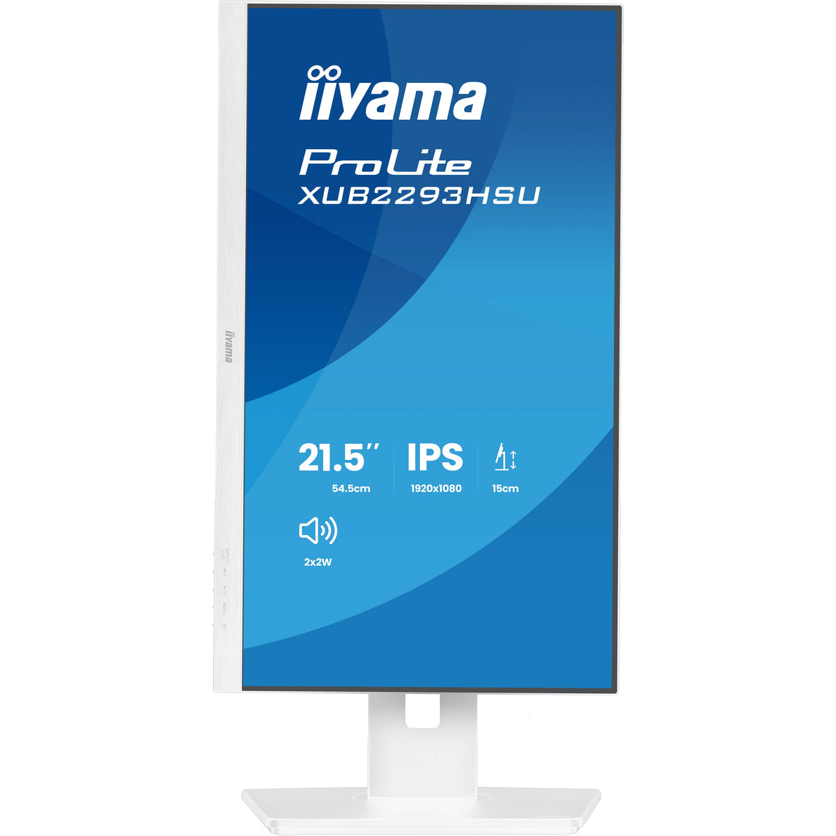 iiyama ProLite XUB2293HSU-W7 22-inch monitor, white – detail view