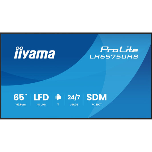 iiyama ProLite LH6575UHS-B2AG 65" 4K Digital Signage Display – official product photo 2 (LH6575UHS-B2AG)