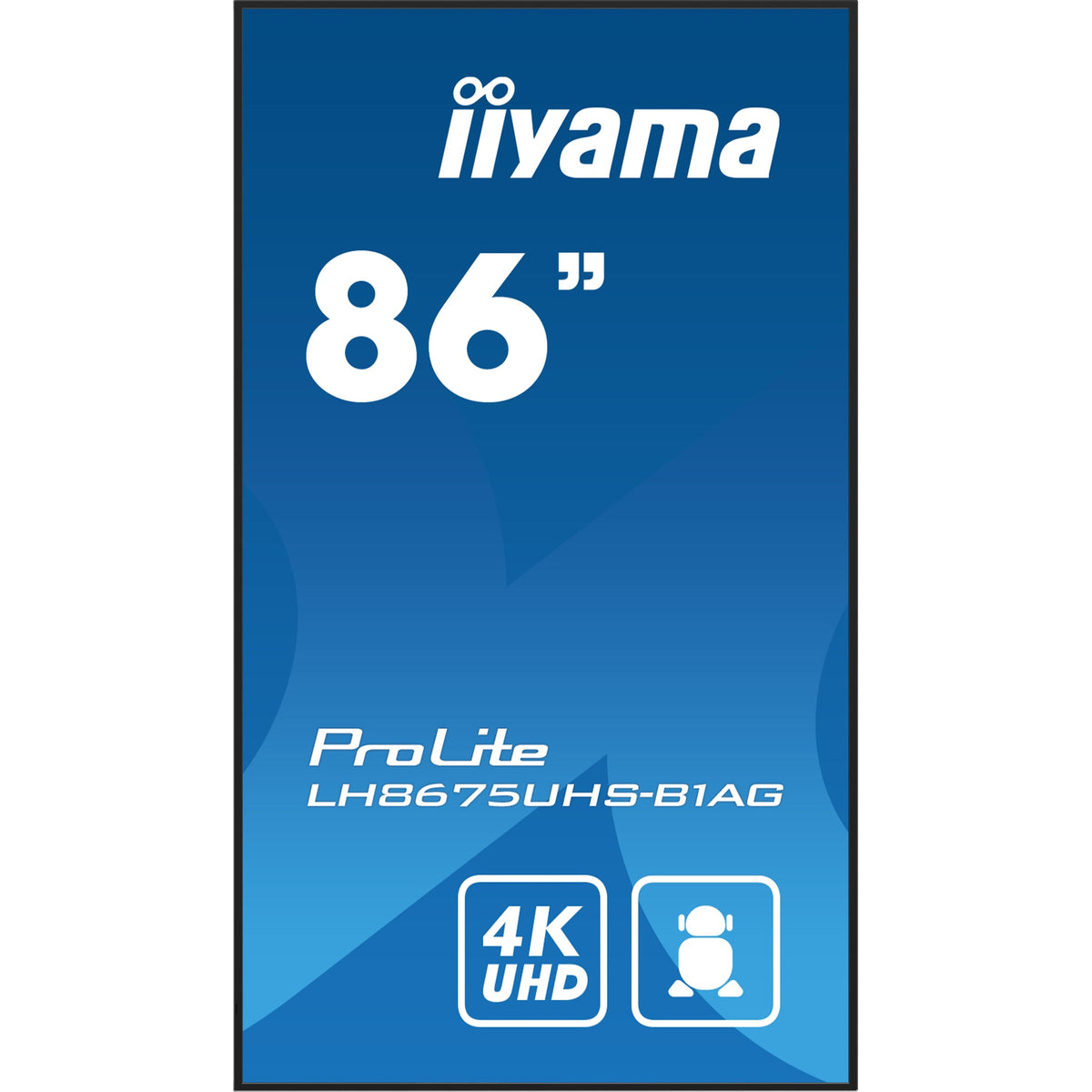 iiyama ProLite LH8675UHS-B1AG 86" 4K Digital Signage Display – official product photo 3 (LH8675UHS-B1AG)