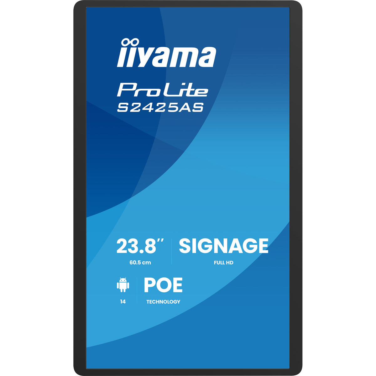 iiyama ProLite S2425AS-B1P 23.8" FHD Digital Signage Display – official product photo 2 (S2425AS-B1P)