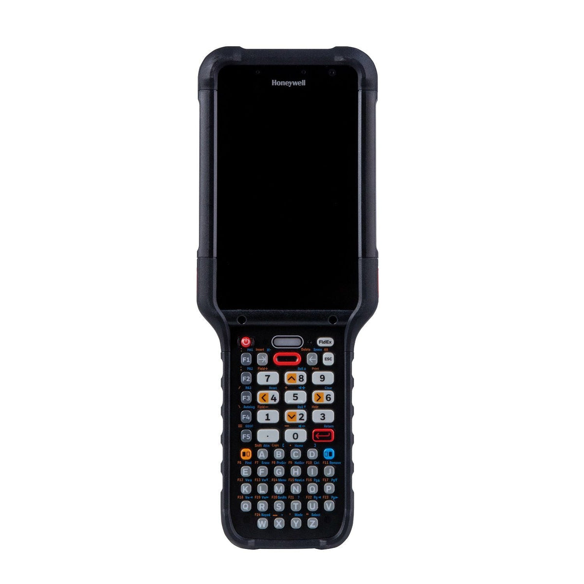 Honeywell CK67 ultra-rugged Android mobile computer, 51-key alphanumeric keypad, FlexRangeXLR S0803 2D imager, Wi-Fi only (CK67-X0N-5EC1A2G) – front view