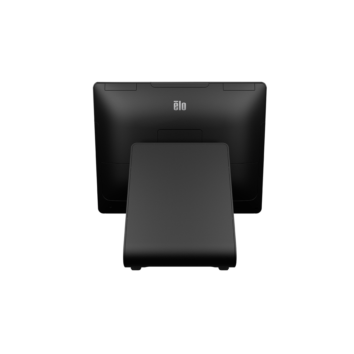 Elo I-Series 3 with Intel 15-inch 4:3 POS touch computer E700774, rear view of POS stand with I/O ports
