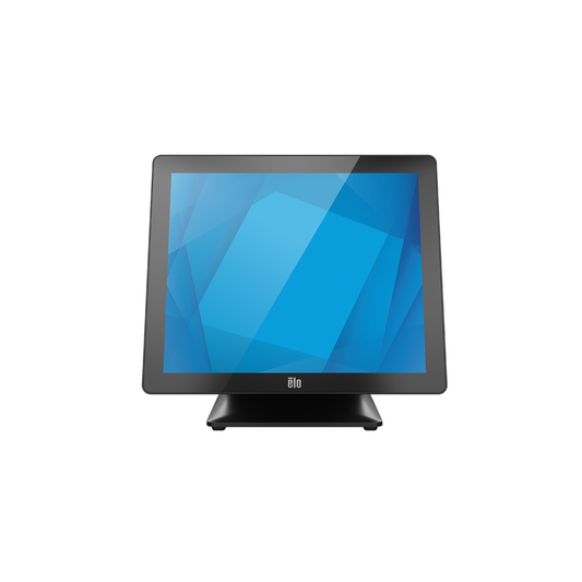 Elo I-Series 3 with Intel 17-inch 5:4 all-in-one POS touch computer on integrated POS stand, front view