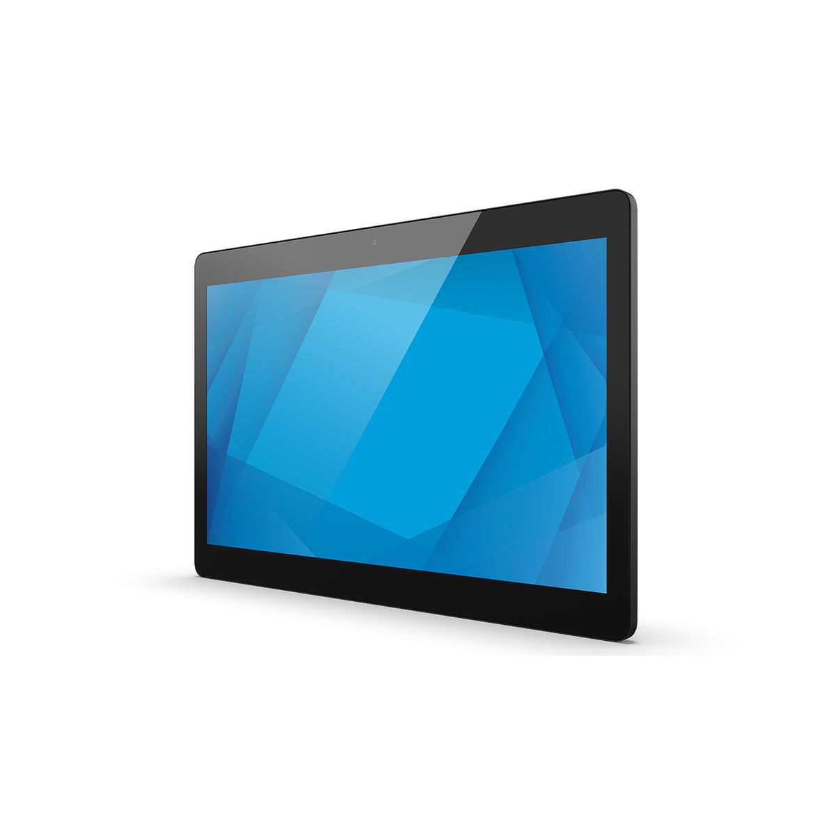 Elo I-Series 4 15.6" black touch computer, angled left view with slim bezel