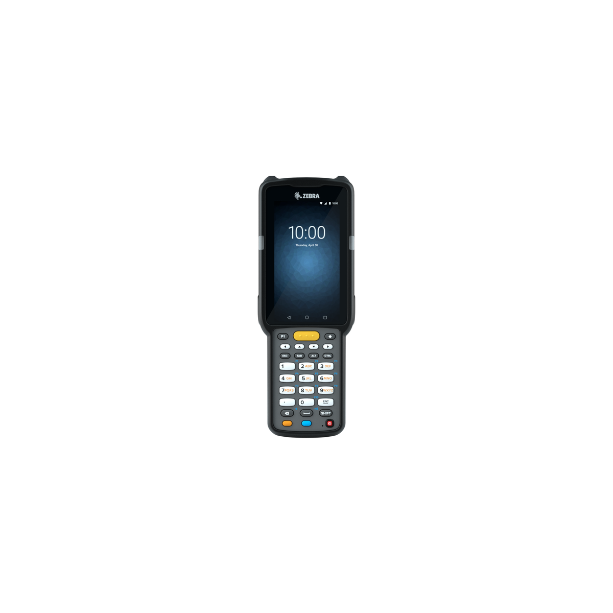 Zebra MC3300x rugged keypad mobile computer, straight shooter, 29-key numeric keypad (MC330L-SA2EG4RW) – front view close-up