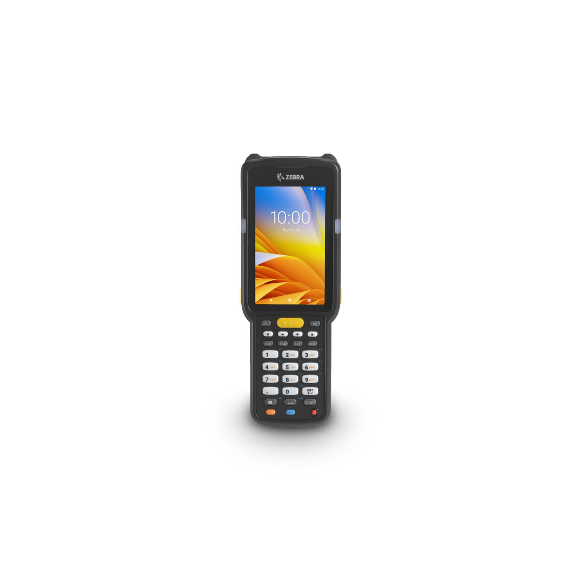 Zebra MC3300x rugged keypad mobile computer, straight shooter, 29-key numeric keypad (MC330L-SE2EG4RW) – front view, earlier screen