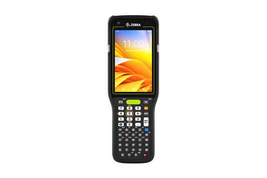 Zebra MC3400 rugged keypad mobile computer, pistol grip, 47-key alphanumeric keypad (MC3401-0G1P64SS-A6) – front view
