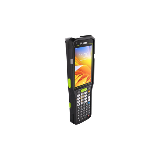 Zebra MC3450 rugged 5G keypad mobile computer, straight shooter, 47-key alphanumeric keypad (MC345B-3S1M54SS-A6) – angled front view