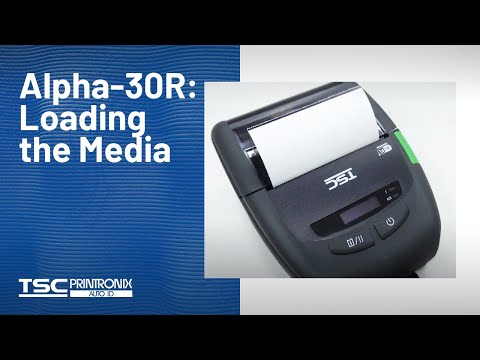 TSC Alpha-30R Mobile Receipt Printer: Loading the Media