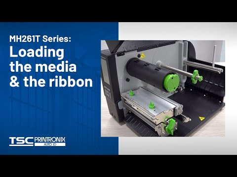 TSC MH261T Series: Loading the media and the ribbon