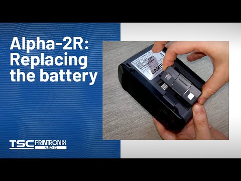 TSC Alpha-2R: Replacing the battery