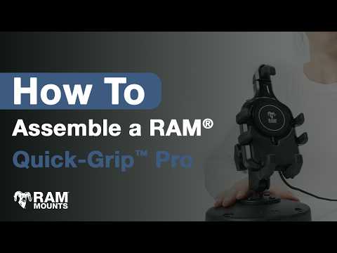 RAM Mounts Quick-Grip Pro Phone Holder with B-Size Ball (RAM-HOL-PD5BU) – official RAM Mounts video