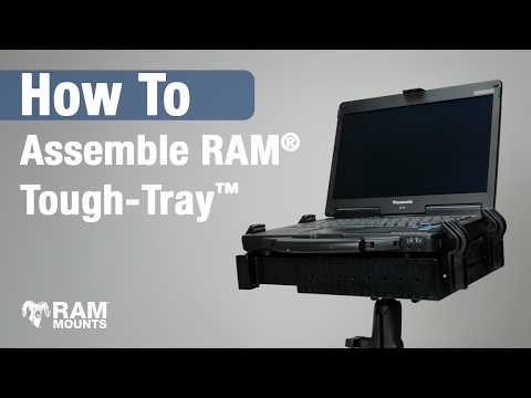 RAM Mounts Tough-Tray Spring Loaded Laptop Tray with Angled Arms (RAM-234-3) – official RAM Mounts video