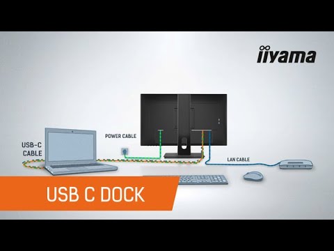 iiyama ProLite XUB2797QSN-W2 27" Monitor, IPS, WQHD 100 Hz, USB-C Dock 65 W, White (XUB2797QSN-W2) – official video