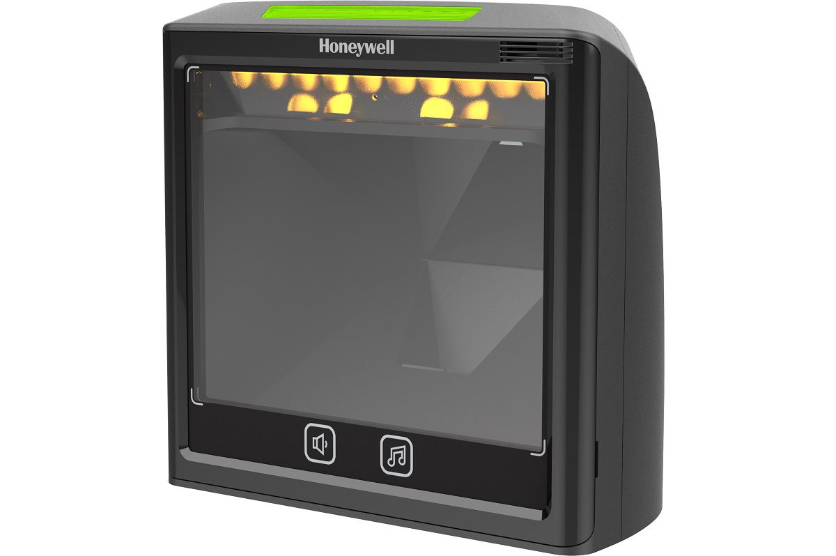 Honeywell Solaris XP 7990g vertical presentation scanner, black (7990G-2USBX-1) – front view