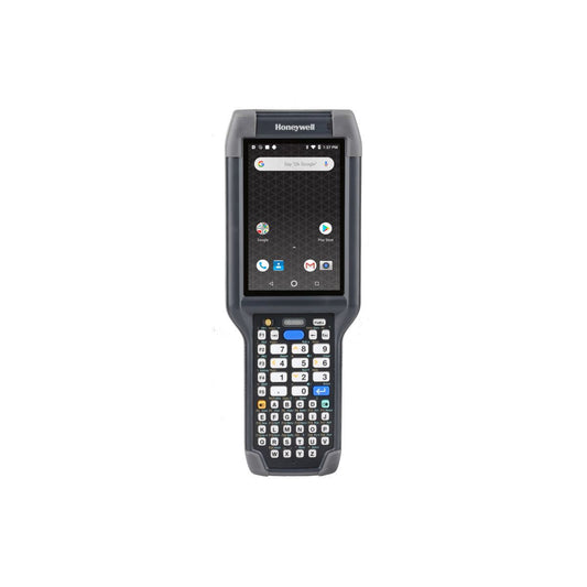 Honeywell CK65 rugged Android mobile computer, 51-key alphanumeric keypad, long range FlexRange 2D imager, Wi-Fi only (CK65-L0N-BLC210E) – front view