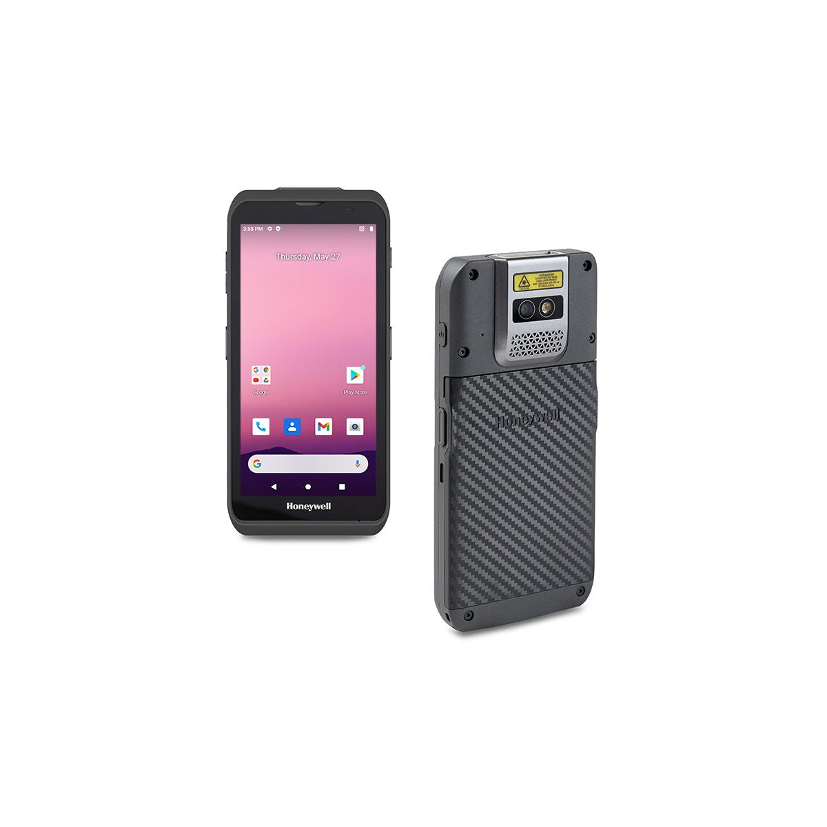 Honeywell ScanPal EDA5S Android mobile computer (EDA5S-11A034N21RK) – front and back view