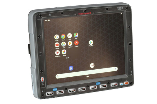 Honeywell Thor VM3A 12.1" Android vehicle-mount computer, indoor, capacitive touch (VM3A-L0N-1A4B20E) – angled view