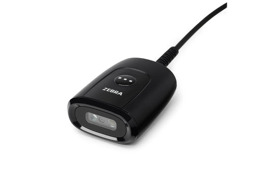 Zebra DS55 fixed-mount scanner (DS5502-SR40004ZZWW) – left 3/4 view