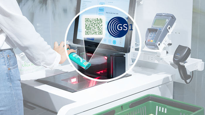 Datalogic Magellan 9600i bi-optic in-counter scanner (96101001000-004210) – in use at a self-checkout