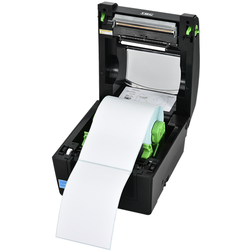 TSC DH340T 4-inch desktop direct thermal label printer, 300 dpi, touch display, black (DH340-A001-0002) – detail view