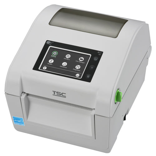 TSC DH340THC 4-inch healthcare desktop direct thermal label printer, 300 dpi, touch display, white (DH340HC-A001-0002) – detail view