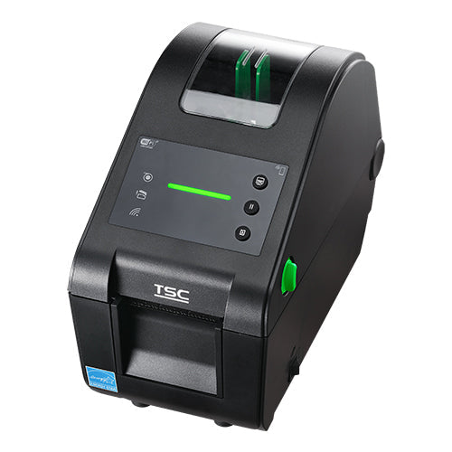 TSC DH220L 2-inch direct thermal desktop label printer, 203 dpi, LED, linerless tear-off, MFi Bluetooth, black (DH220L-A001-1242) – detail view