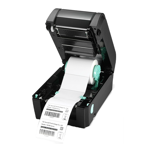 TSC TX310 4-inch desktop thermal transfer label printer, 300 dpi, colour LCD, black (TX310-A001-1203) – detail view
