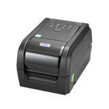 TSC TX310 4-inch desktop thermal transfer label printer, 300 dpi, LED, black (TX310-A001-1303) – front view