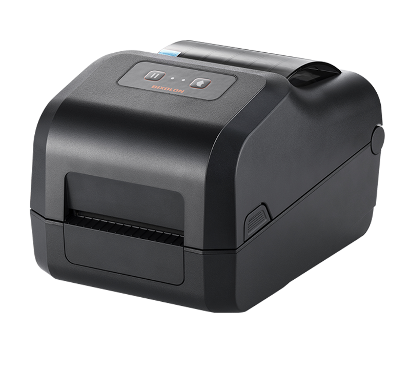 BIXOLON XD5-43IIt 4-inch thermal transfer desktop label printer, black (XD5-43IItEBK/BEG) – front view